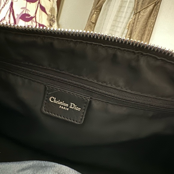 ❌SOLD❌ChristianDior Black LogoCharm Oblique Monogram Signature Trotter BostonBag - Picture 5 of 10